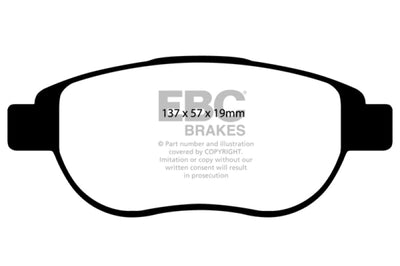 EBC Brakes Yellowstuff Performance Brake Pads - Rotors &