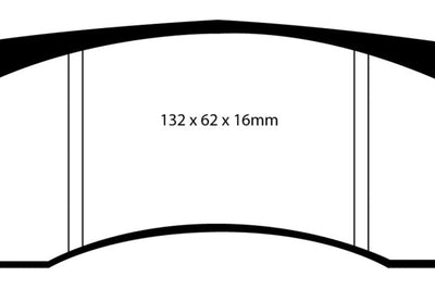 EBC Ford Saleen Mustang Alcon front calipers Yellowstuff Front Brake Pads - Brakes Rotors &