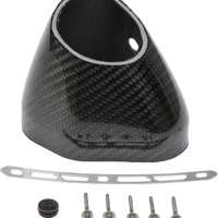 YOSHIMURA End Cap Kit Left Side R77 Lh Cf Flared - Exhaust