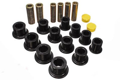 Energy Suspension 00-04 Ford Excursion 4WD / 99-04 F250/F350 Black Front Leaf Spring Bushing Set