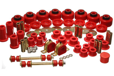 Energy Suspension 01-06 Chevy Silverado 4WD Red Hyper-flex Master Bushing Set