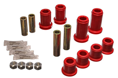 Energy Suspension 01-06 GM Silverado C2500 HD 2WD/K2500 4WD Red Front End Control Arm Bushing Set