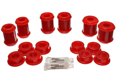 Energy Suspension 04-09 Cadillac XLR/XLR-V / 97-12 Corvette Red Rear End C/A Bushing Set