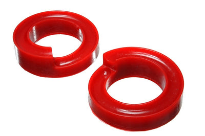 Energy Suspension 2005-07 Ford F-250/F-350 SD 2/4WD Front Coil Spring Isolator Set - Red