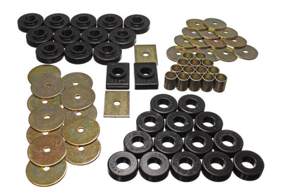 Energy Suspension 55-57 Chevy Full Size (Belair/Caprice/Impala) Black Body Mount Set