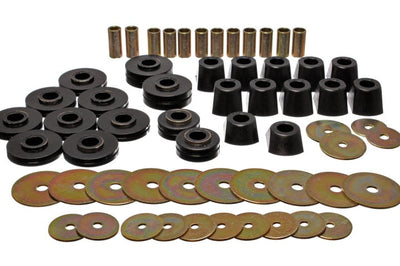 Energy Suspension 67-95 K5 Blazer/67-70 Denali XL/Suburban/Yukon XL 4WD Black Body (Cab) Mount Set