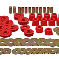 Energy Suspension 67-95 K5 Blazer / 67-70 Denali XL/Suburban/Yukon XL 4WD Red Body (Cab) Mount Set