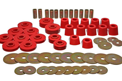 Energy Suspension 67-95 K5 Blazer / 67-70 Denali XL/Suburban/Yukon XL 4WD Red Body (Cab) Mount Set