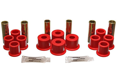 Energy Suspension 8/81-96 Ford F100/F150 2WD Red Rear Leaf Spring Bushing Set
