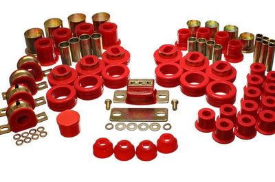 Energy Suspension 81-87 Chevy/GMC 2WD 1/2 Ton PickUp Red Hyper-flex Master Bushing Set