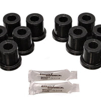 Energy Suspension 81-89 Toyota FJ40/FJ60 Landcruiser 2/4WD Blk Front & Rear Leaf Spring Bushing Set
