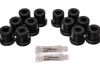 Energy Suspension 81-89 Toyota FJ40/FJ60 Landcruiser 2/4WD Blk Front & Rear Leaf Spring Bushing Set