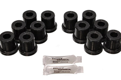 Energy Suspension 81-89 Toyota FJ40/FJ60 Landcruiser 2/4WD Blk Front & Rear Leaf Spring Bushing Set