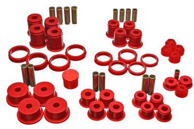 Energy Suspension 84-01 Jeep Cherokee/Wagoneer/Comanche Red Hyper-Flex Master Bushing Set