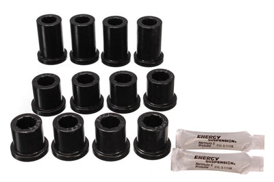 Energy Suspension 84-85 Toyota 4Runner 2 & 4WD Black Front Leaf Spring Bushing Set