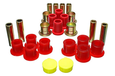 Energy Suspension 87-04 Dodge Dakota / 98-03 Durango 4WD Red Front End Control Arm Bushing Set