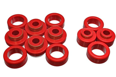 Energy Suspension 87-96 Dodge Dakota 2WD Red Body (Cab) Mount Set