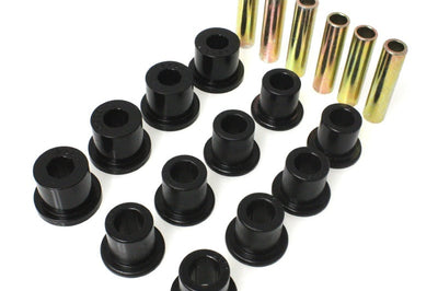 Energy Suspension 87-96 Jeep Wrangler Black Front/Rear Spring and Shackle Bushing