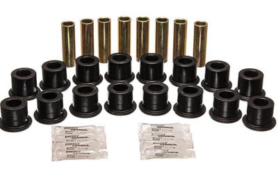 Energy Suspension 94-06 Hummer H1 Black Front & Rear End Control Arm Bushing Set