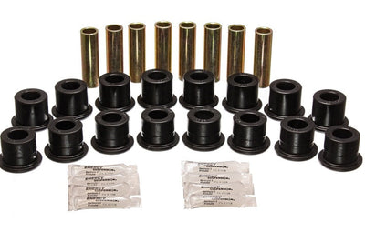 Energy Suspension 94-06 Hummer H1 Black Front & Rear End Control Arm Bushing Set