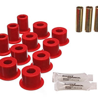Energy Suspension 95-97 Toyota Tacoma / 89 4Runner / 89-95 Pick Up Red Rear Leaf Spring Shackle Bush