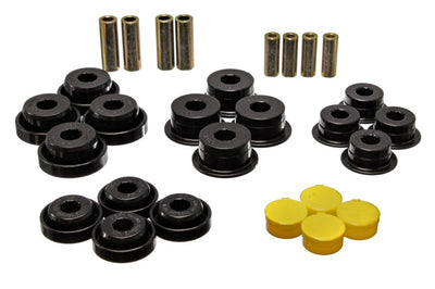 Energy Suspension 97-06 Jeep Wrangler TJ Blk Rear Control Arm Bushings (Must reuse OEM Outer Shells