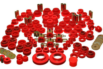 Energy Suspension 97-06 Jeep Wrangler TJ Red Hyper-Flex Master Bushing Set