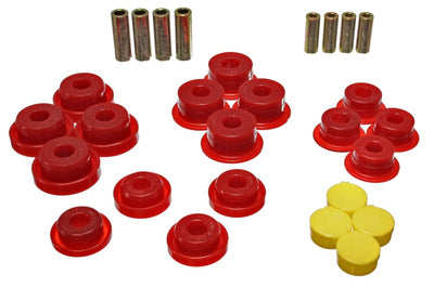 Energy Suspension 97-06 Jeep Wrangler TJ/YJ Red Front Control Arm Bushings (Must reuse OEM Outer