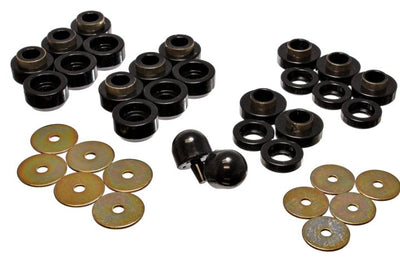 Energy Suspension 97-06 Jeep Wrangler YJ & TJ Black Body(cab) Mount Set
