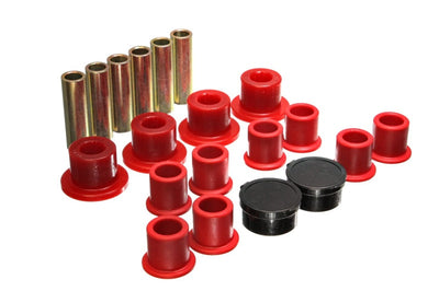 Energy Suspension 98-11 Ford Ranger Red Rear Leaf Spring Bushing Set