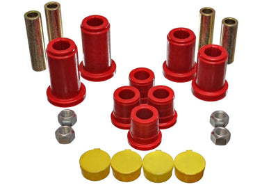 Energy Suspension 98-99 Tahoe/Yukon/Denali / 98-95 K5 Blazer 4WD Red Front End C/A Bushing Set