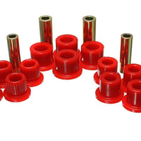 Energy Suspension 99-04 Ford F-350 2wd/F-250 SD 4wd/F-350 4wd Red Rear Leaf Spring Bushing Set
