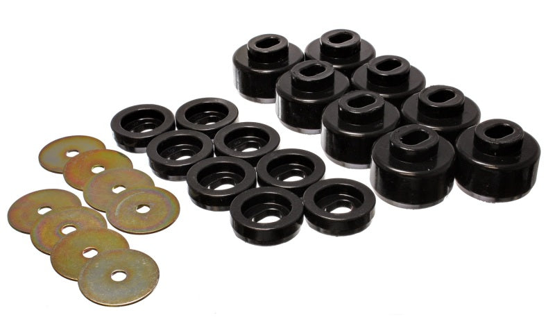 Energy Suspension 99-06 Silverado C1500/K1500/01-06 C2500/K2500 Black Body(cab) Mount Set