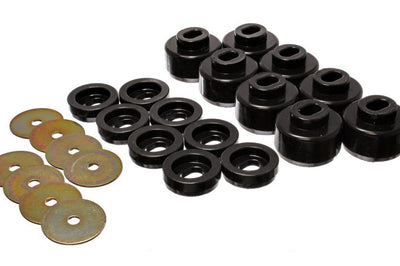 Energy Suspension 99-06 Silverado C1500/K1500/01-06 C2500/K2500 Black Body(cab) Mount Set