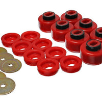 Energy Suspension 99-06 Silverado C1500/K1500 / 01-06 C2500/K2500 Red Body(cab) Mount Set