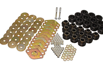 Energy Suspension Body Mount Set W/Hardware - Black