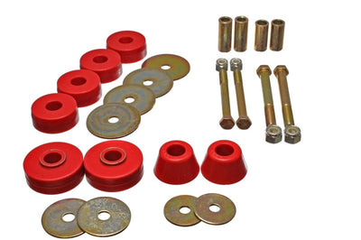 Energy Suspension Chevy Pickup Body Mounts - Red