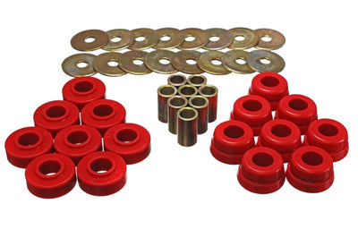 Energy Suspension Gm Body Mount Set W/Hardware - Red