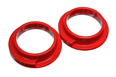 Energy Suspension Universal 3in ID 4 5/16in OD 1 1/8in H Red Coil Spring Isolators (2 per set)