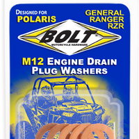 Bolt Engine Drain Plug Washer M12x20 Copper 5pk - Tires & Wheels