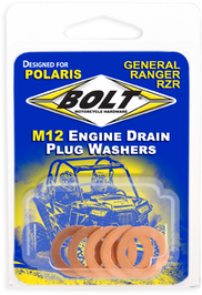 Bolt Engine Drain Plug Washer M12x20 Copper 5pk - Tires & Wheels