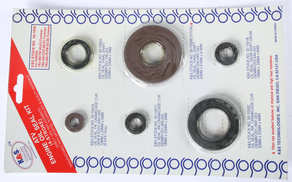 K&s Engine Oil Seal Kit - Atv Performance Products
