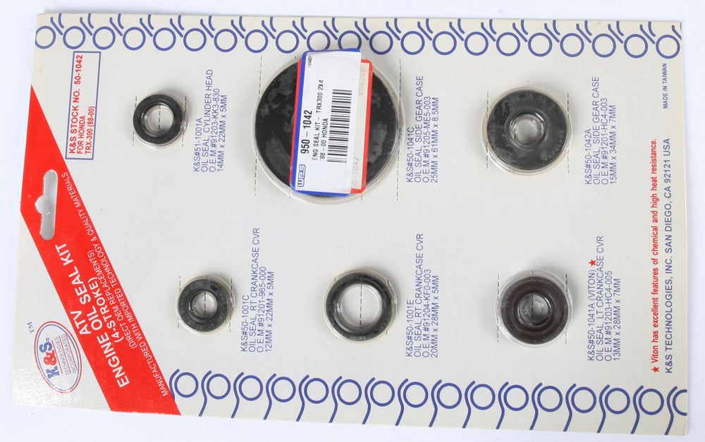 K&s Engine Oil Seal Kit - Atv Performance Products