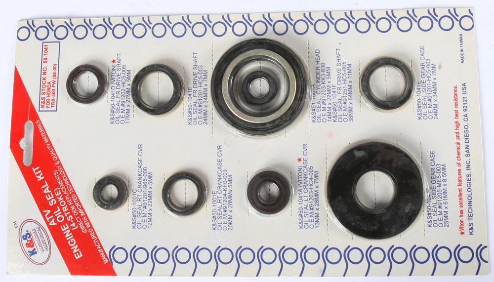K&s Engine Oil Seal Kit - Atv Performance Products