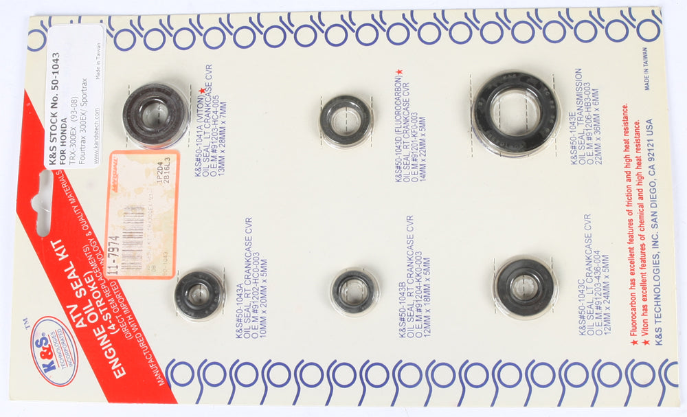 K&s Engine Seal Kit - Atv Performance Products