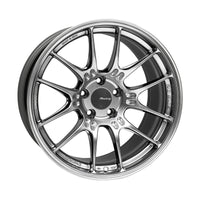 Enkei GTC02 18x9.5 5x114.3 15mm Offset 75mm Bore Hyper Silver Wheel - Wheels