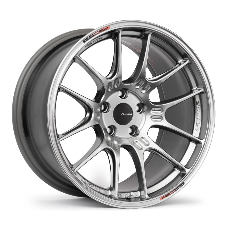 Enkei GTC02 19x9.5 5x114.3 45mm Offset 75mm Bore Hyper Silver Wheel - Wheels