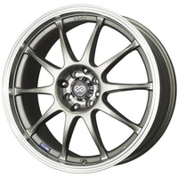Enkei J10 18x7.5 5x100/114 38mm Offset 72.6mm Bore Dia Silver w/ Machined Lip Wheel - Wheels