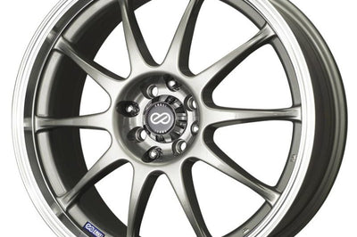 Enkei J10 18x7.5 5x100/114 38mm Offset 72.6mm Bore Dia Silver w/ Machined Lip Wheel - Wheels