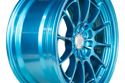 Enkei NT03 + M 18x9.5 5x114.3 40mm Offset 72.6mm Bore Emerald Blue Wheel - Wheels